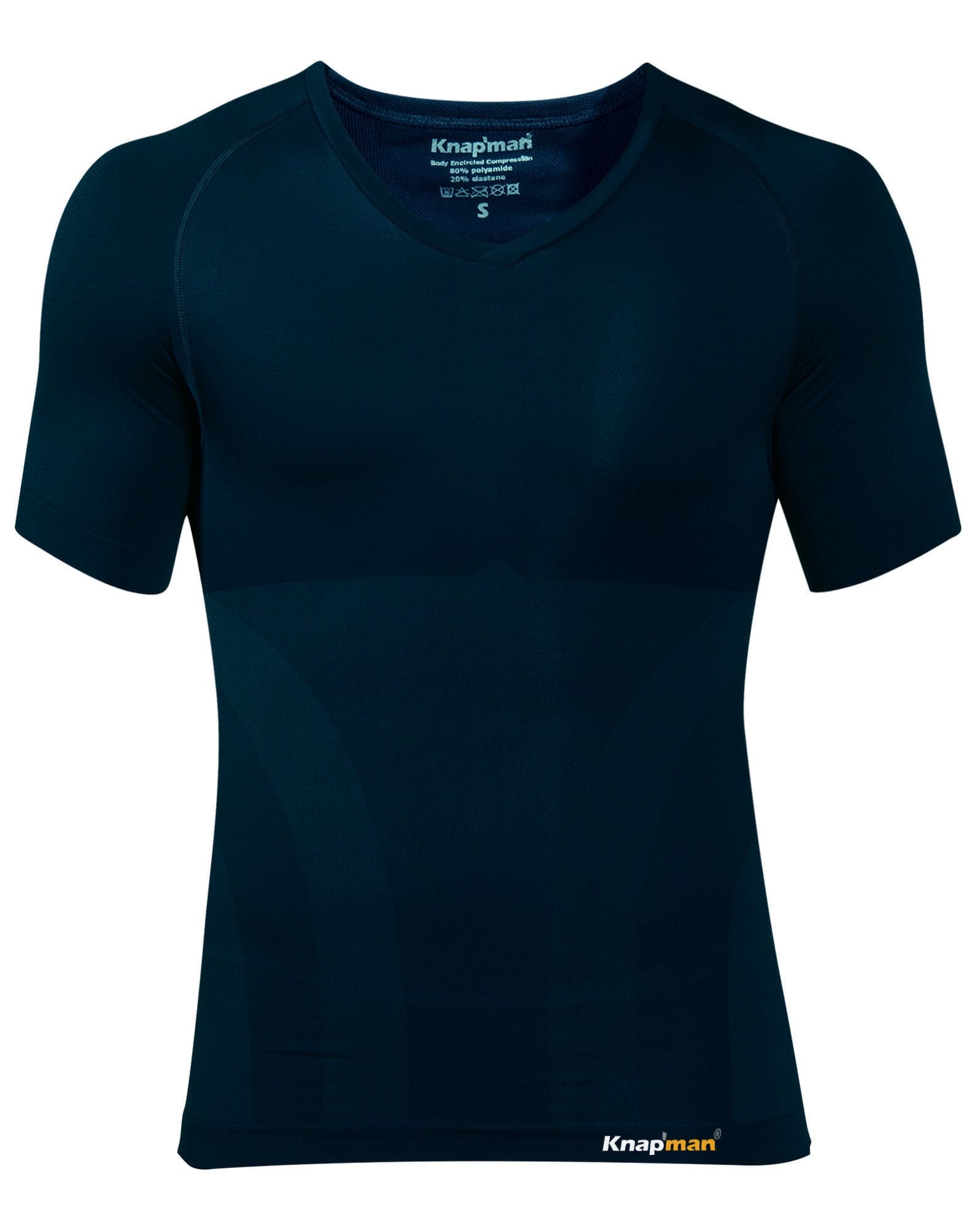 Knap'man Compression Shirt UltraThin V-Neck Navy Blue