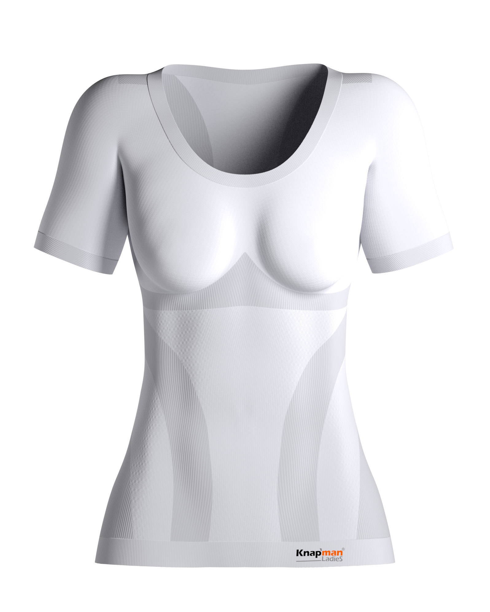 Knapman<sup>�</sup> Women's Zoned Compression Roundneck White