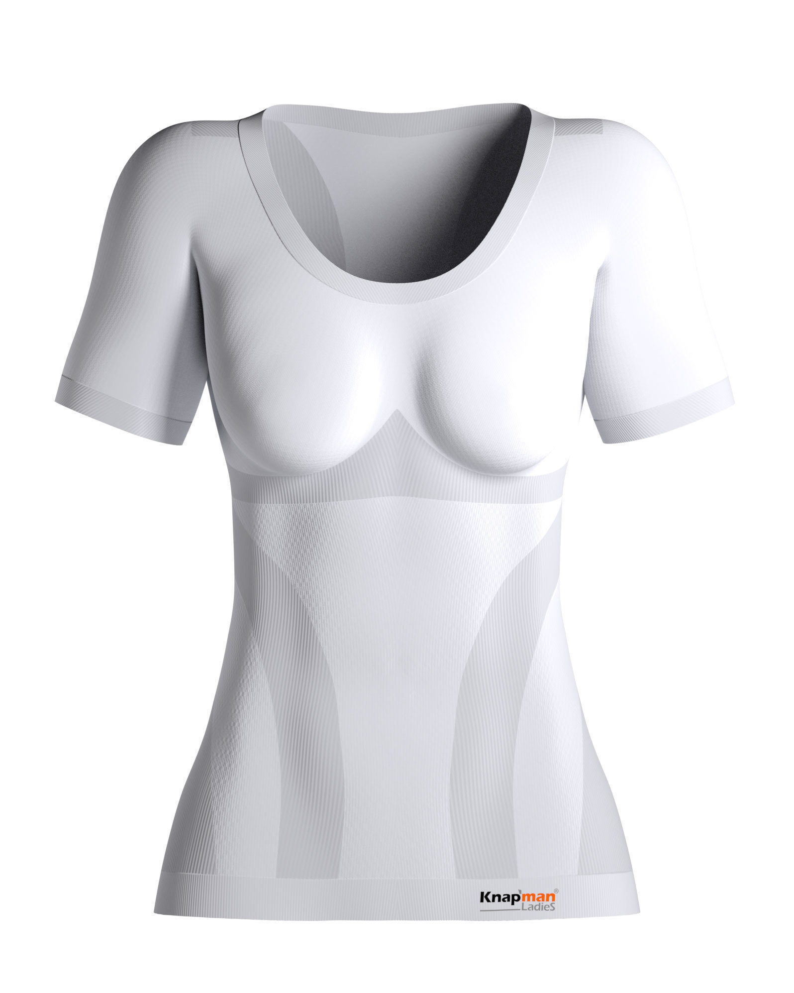 Knapman® Women's Zoned Compression Roundneck White