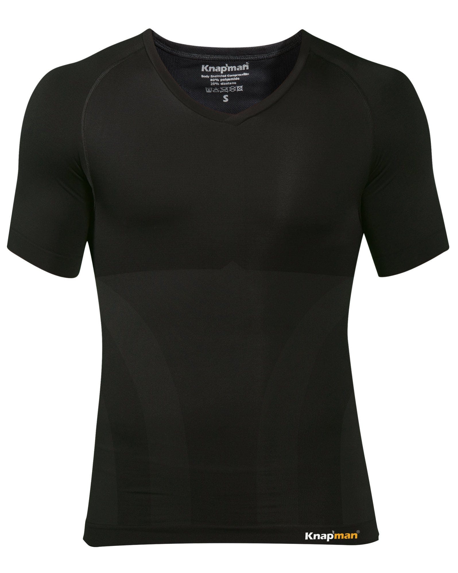 Knap'man Compression Shirt V-Neck Black